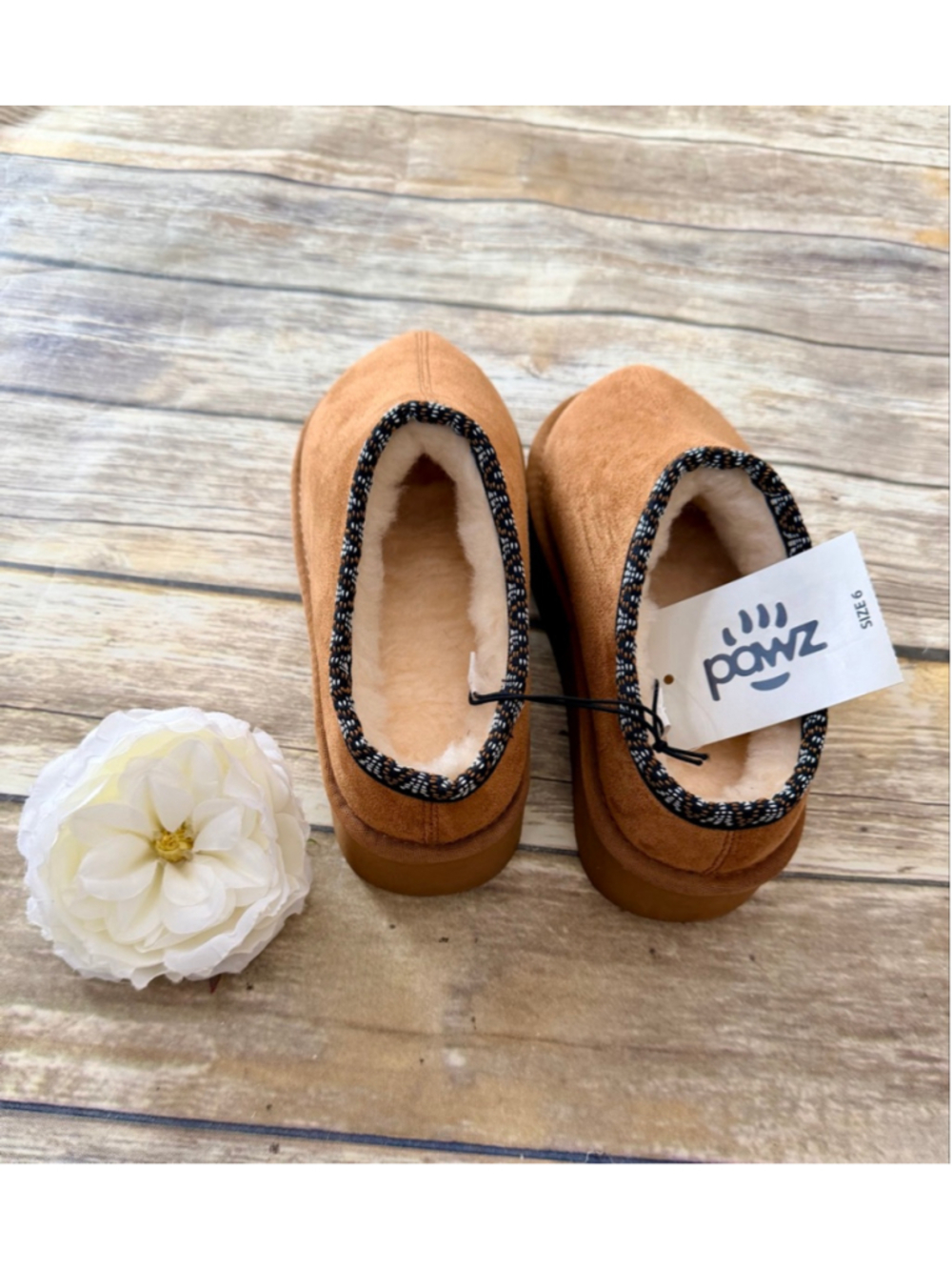 NWT CHESTNUT SLIPPERS-SIZE 6 - Picture 4 of 10